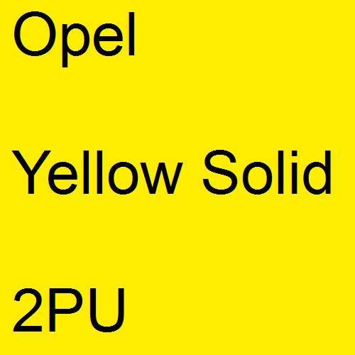 Opel, Yellow Solid, 2PU.